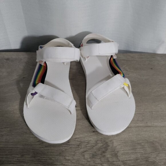 Teva Sport Original Universal Pride Rainbow Sandals Men’s Size 9‎ - Picture 1 of 9